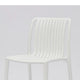 Womu Outdoor Side Chair Set of 4 | White Finish Open Slatted Backrest