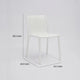 Womu Outdoor Side Chair Set of 4 | White Finish Open Slatted Backrest
