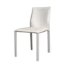 Nuwo Side Dining Chair Set of 2 | White Faux Leather | Modern Style BM334678