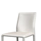 Nuwo Side Dining Chair Set of 2 | White Faux Leather | Modern Style BM334678