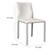Nuwo Side Dining Chair Set of 2 | White Faux Leather | Modern Style BM334678