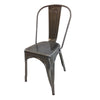 Dining Accent Chair Set of 4 | Bronze Metal Body | Industrial Style BM334679