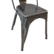 Dining Accent Chair Set of 4 | Bronze Metal Body | Industrial Style BM334679