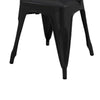Toam Dining Armchair Set of 4 | Black Metal | Industrial Tapered Legs BM334681