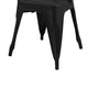 Toam Dining Armchair Set of 4 | Black Metal | Industrial Tapered Legs BM334681