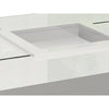 Noor Coffee Table | Removable Center Tray | Lacquer White 47’’ Square