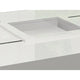 Noor Coffee Table | Removable Center Tray | Lacquer White 47’’ Square