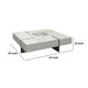 Noor Coffee Table | Removable Center Tray | Lacquer White 47’’ Square
