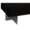 Wami Tall Coffee Table | Tempered Glass | 53’’ Rectangular | Black