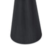 Side End Table | 24’’ Spacious Round Top | Black Veneer Tapered Base BM334692