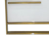 Boko Nightstand | 2 Drawers w Modern Gold Metal Handles | 20’’ White BM334695