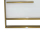 Boko Nightstand | 2 Drawers w Modern Gold Metal Handles | 20’’ White BM334695