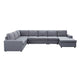 Fenie 7 Seat Reversible Modular Sectional Sofa Chaise | Gray | 147’’ BM334720
