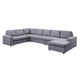 Fenie 7 Seat Reversible Modular Sectional Sofa Chaise | Gray | 147’’ BM334720