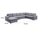 Fenie 7 Seat Reversible Modular Sectional Sofa Chaise | Gray | 147’’ BM334720