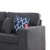 Nid L Shaped Sectional Sofa | Cupholder | Stone Gray Woven | 125’’ BM334739