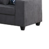 Nid L Shaped Sectional Sofa | Cupholder | Stone Gray Woven | 125’’ BM334739