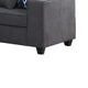 Nid L Shaped Sectional Sofa | Cupholder | Stone Gray Woven | 125’’ BM334739