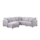 Lane Reversible L Shaped Sectional Sofa | Ottoman | Light Gray | 95’’ BM334749