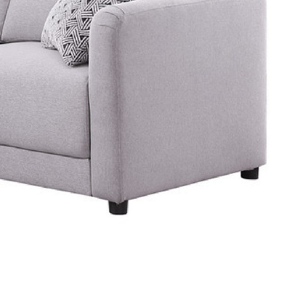 Lane Reversible L Shaped Sectional Sofa | Ottoman | Light Gray | 95’’ BM334749