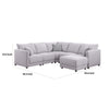 Lane Reversible L Shaped Sectional Sofa | Ottoman | Light Gray | 95’’ BM334749