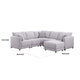 Lane Reversible L Shaped Sectional Sofa | Ottoman | Light Gray | 95’’ BM334749