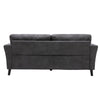 Otto 3pc Set Sofa Loveseat Chair with 6 Pillows Dark Gray Woven