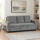 Swin Sofa w Pull Out Chaise and Storage | Gray Corduroy | 70"