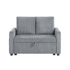 Swin Loveseat with Storage | Gray Corduroy | Soft Cushioned | 45’’ BM334773