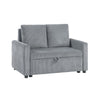 Swin Loveseat with Storage | Gray Corduroy | Soft Cushioned | 45"