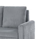 Swin Loveseat with Storage | Gray Corduroy | Soft Cushioned | 45’’ BM334773