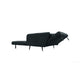 Linna Convertible Loveseat Sleeper | Modern Black | 2 Pillows | 61’’ BM334778
