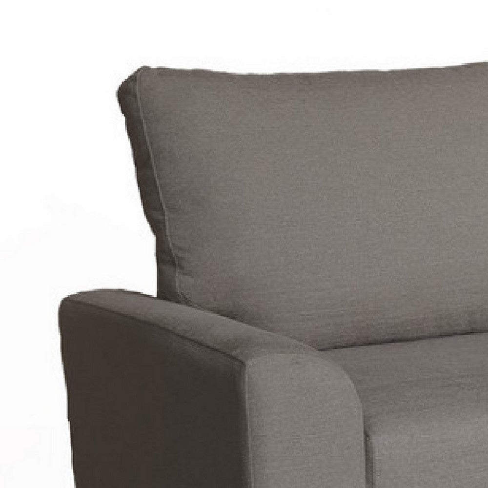 Nami Sleeper Sectional with Storage Chaise | Brown Flannel | 91’’ BM334780