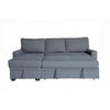 Nami Sleeper Sectional with Storage Chaise | Gray Flannel | 91’’ BM334781