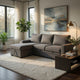 Nami Sleeper Sectional with Storage Chaise | Gray Flannel | 91"