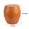 Accent Plant Stand | Orange Slice Themed Textured Design | 17’’ Top BM334789