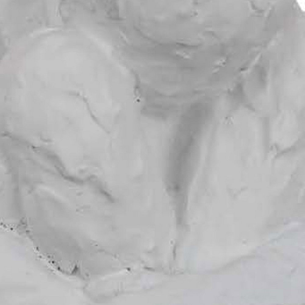 Roy Abstract Contemplative Man Figurine | White Resin Art 15’’