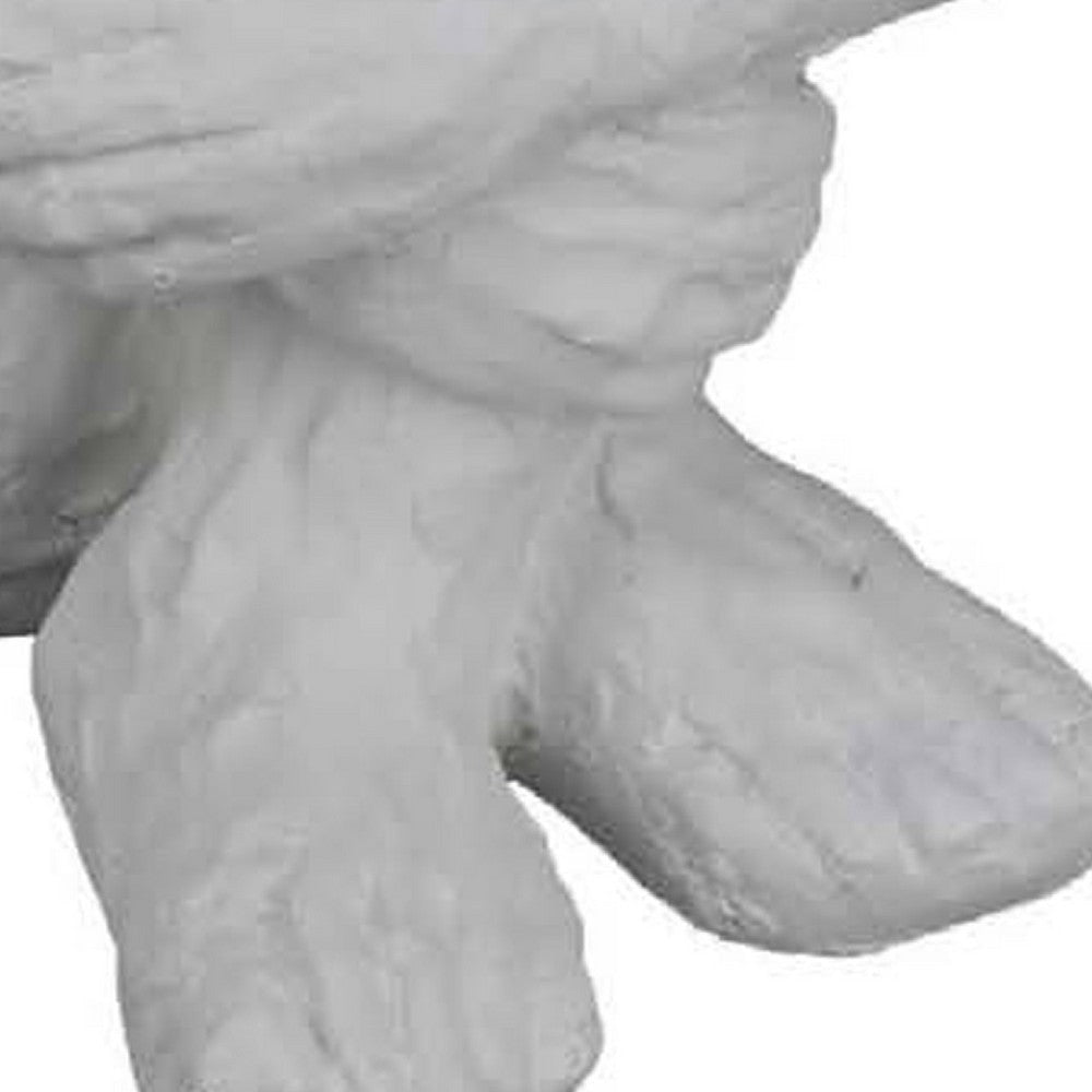 Roy Abstract Contemplative Man Figurine | White Resin Art 15’’
