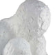 Roy Abstract Contemplative Man Figurine | White Resin Art | 27’’