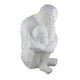 Roy Abstract Contemplative Man Figurine | White Resin Art | 27"