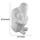 Roy Abstract Contemplative Man Figurine | White Resin Art | 27’’