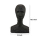 Nyk Abstract Bust Figurine | 94’’ | Human Head Design | Black Resin BM334805
