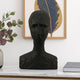 Nyk Abstract Bust Figurine | 94" | Human Head Design | Black Resin