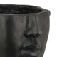 Kylz Decor Head Garden Planter | 23’’ | Wide Open Top | Black Resin BM334806