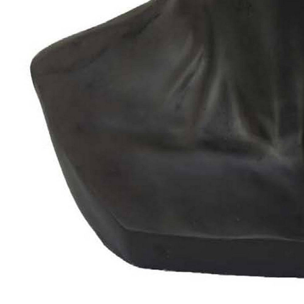 Kylz Decor Head Garden Planter | 23’’ | Wide Open Top | Black Resin BM334806