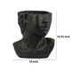 Kylz Decor Head Garden Planter | 23’’ | Wide Open Top | Black Resin BM334806