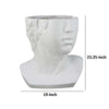 Kylz Decor Head Garden Planter | 23’’ | Wide Open Top | White Resin BM334807
