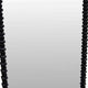Perz Wall Mirror | 42’’ | Square Frame | Black Beaded Wood Frame BM334811