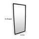 Perz Floor Mirror | 72’’ | Rectangular Shaped Black Beaded Wood Frame BM334812