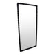 Perz Floor Mirror | 72" | Rectangular Shaped Black Beaded Wood Frame